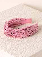 Pink Knotted Sequin Headband │ Summer | Clothing │ Schoolgirl Style