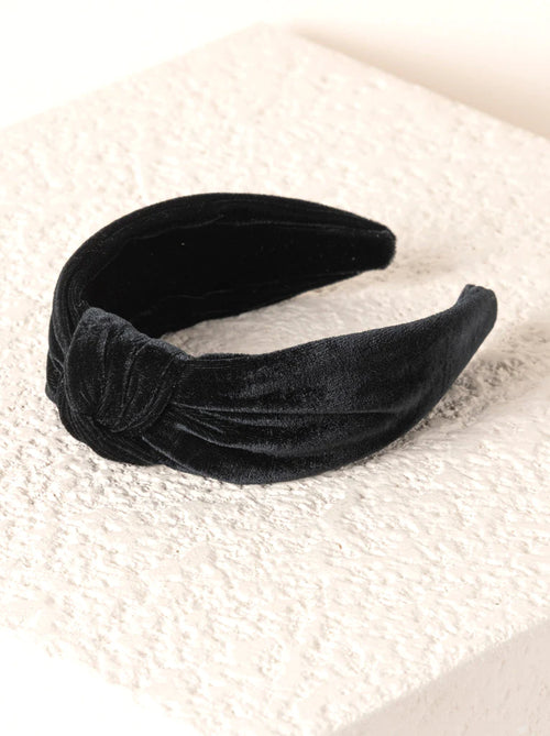 Black Velvet Knotted Headband │ Summer | Clothing │ Schoolgirl Style