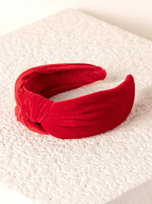Red Velvet Knotted Headband │ Christmas | Clothing │ Schoolgirl Style