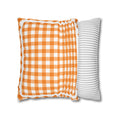 Load image into Gallery viewer, Orange Gingham Classroom Pillow Cover | 90s Teacher
