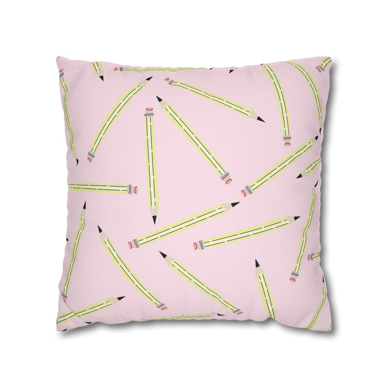 Pink Pencil Classroom Pillow Cover | Saved By The Pastel | Schoolgirl Style