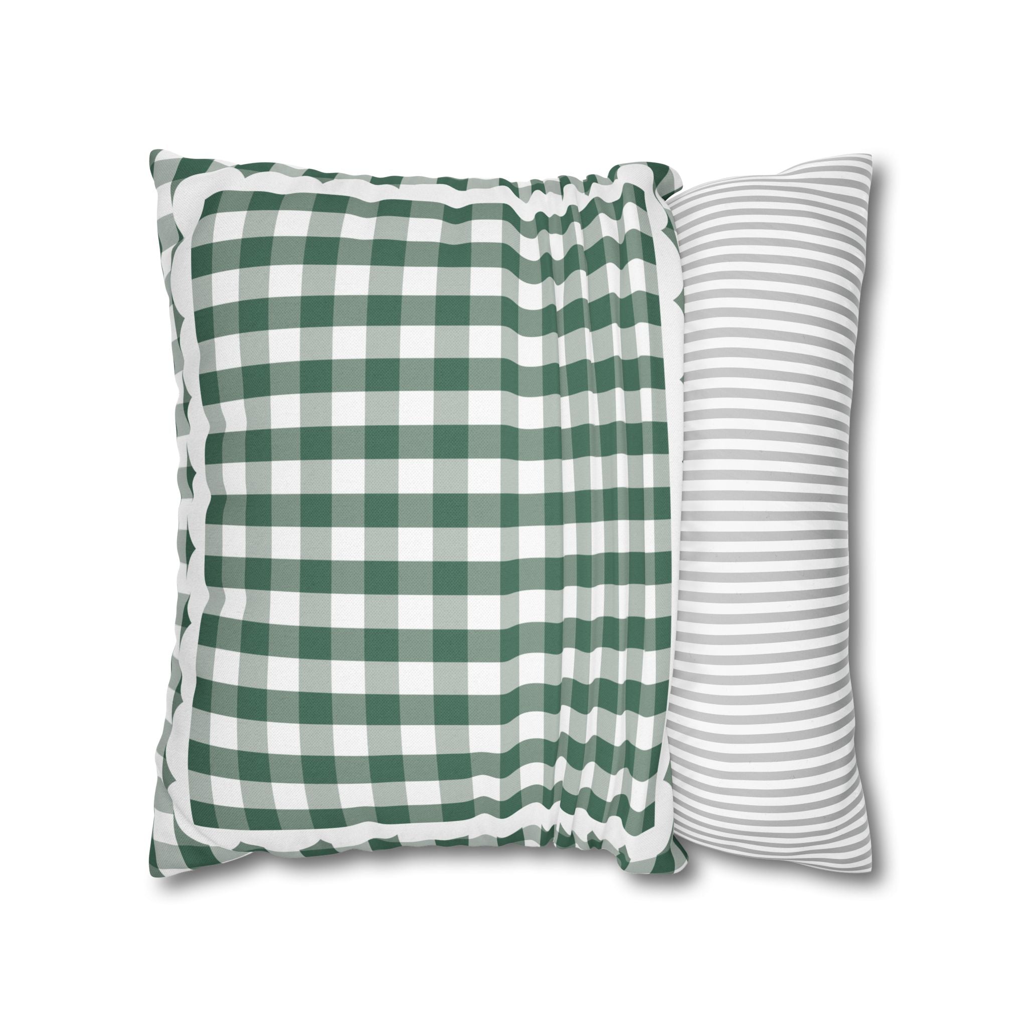 Vintage Chalkboard Gingham Classroom Pillow Cover | Storybook Circus