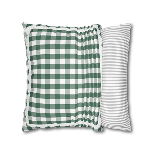 Vintage Chalkboard Gingham Classroom Pillow Cover | Storybook Circus