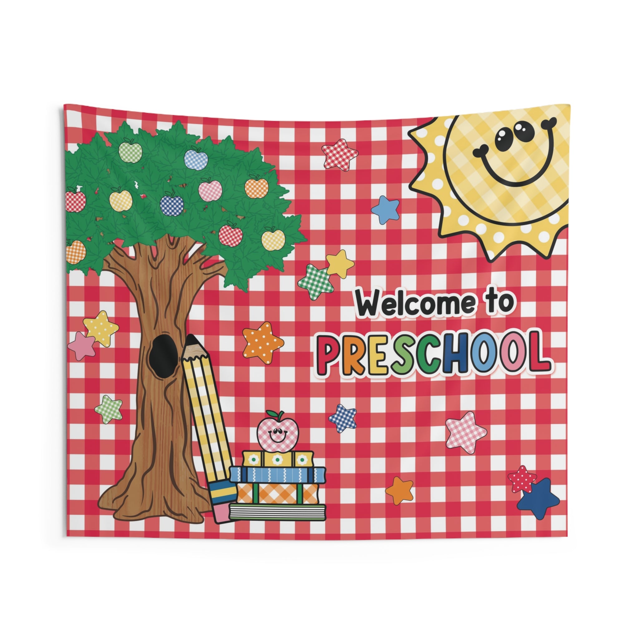 Welcome to Preschool Classroom Wall Tapestry | 90s Teacher