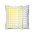 Load image into Gallery viewer, Yellow Pastel Gingham Classroom Pillow Cover | A Year In Pastel
