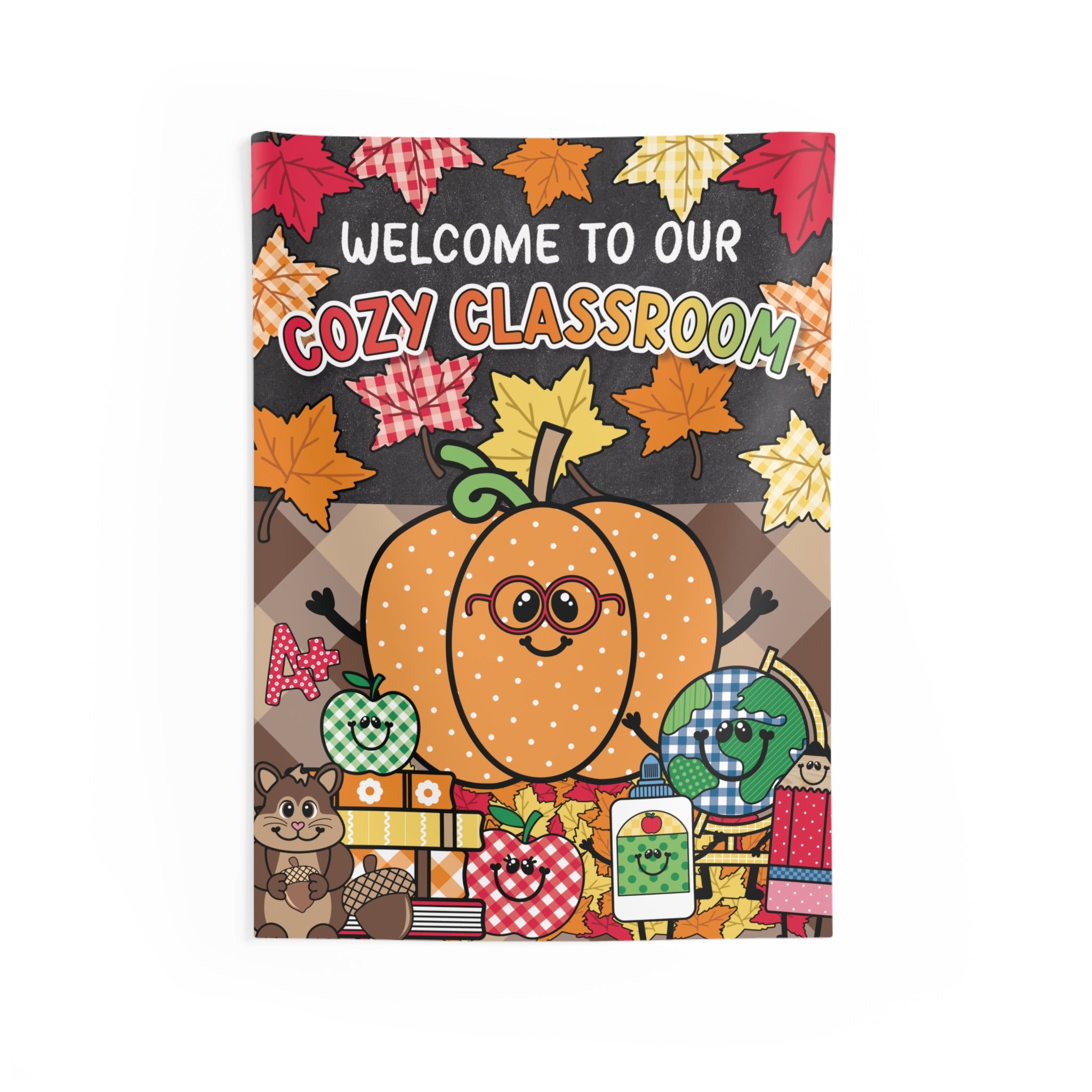 Welcome To Our Cozy Classroom Fall Seasonal Wall Tapestry | 90s Teacher