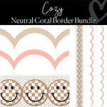 Neutral Coral Border Bundle | Bulletin Board Borders | Schoolgirl Style