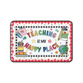 Load image into Gallery viewer, Teaching Is My Happy Place Red Gingham Desk Mat | 90s Teacher
