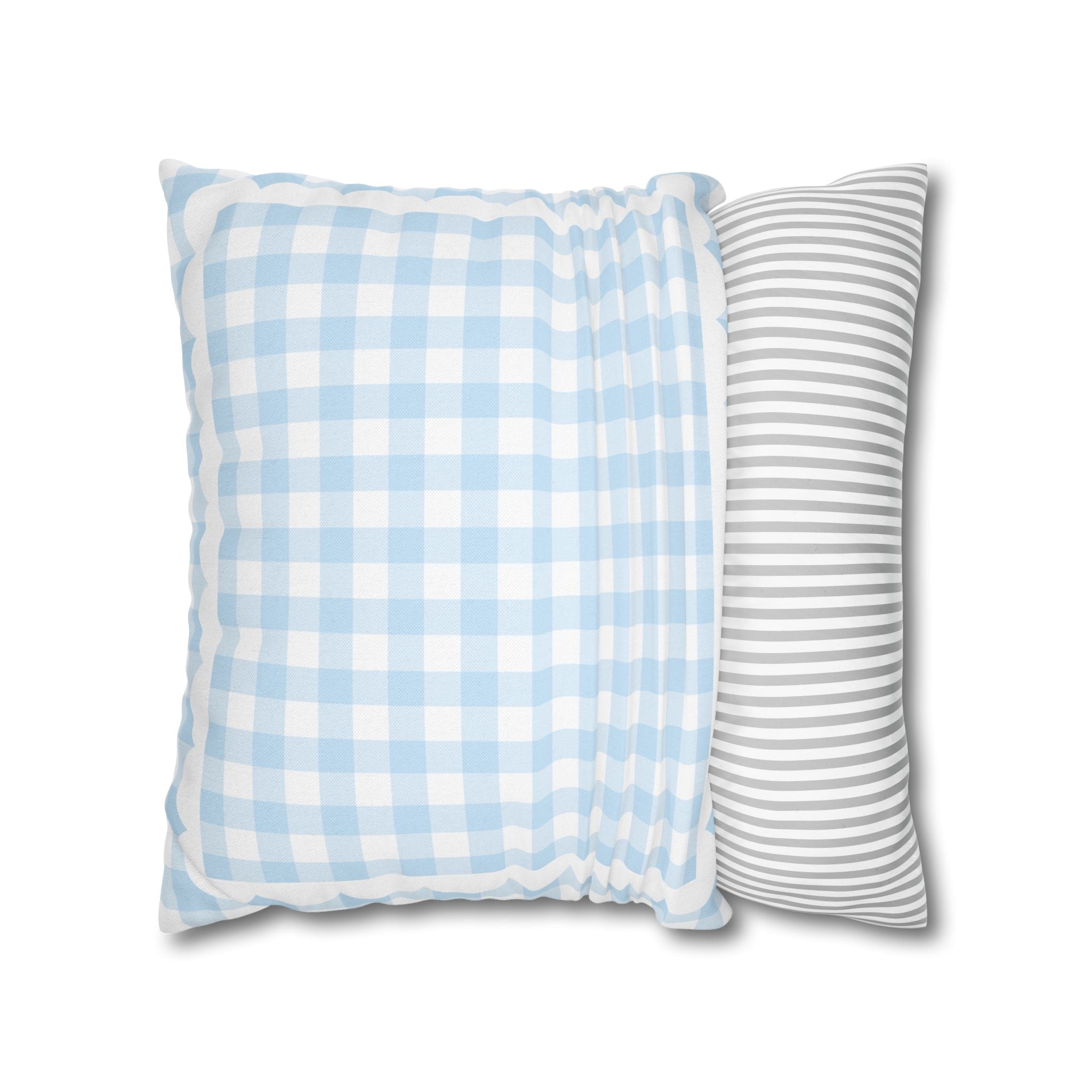 Light Blue Gingham Classroom Classroom Pillow Cover | Stars Hollow Schoolhouse