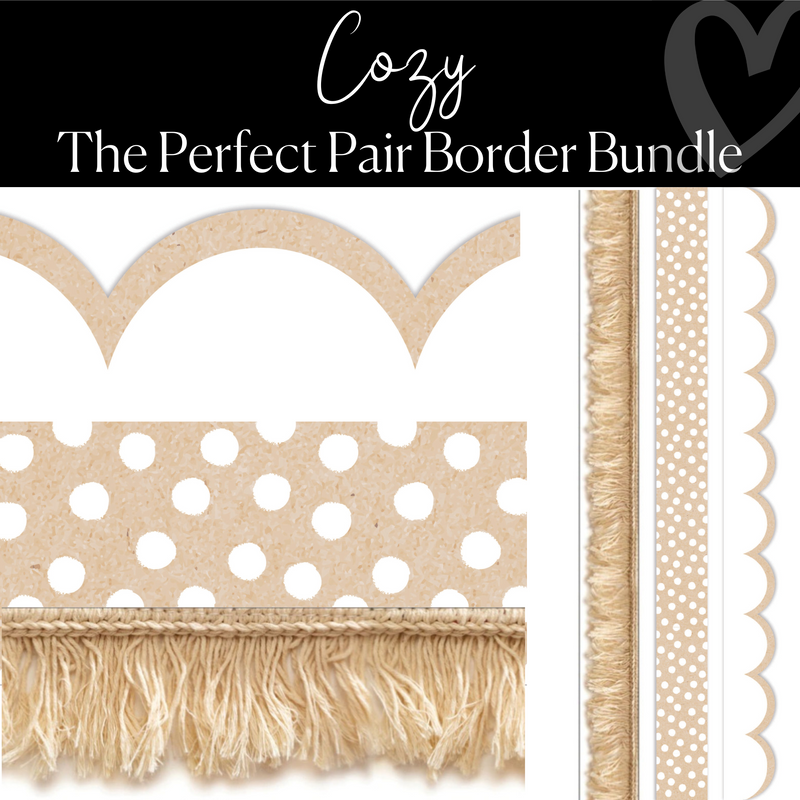The Perfect Pair Border Bundle | Bulletin Board Borders | Schoolgirl Style