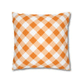 Load image into Gallery viewer, Welcome Fall Orange Gingham Classroom Pillow Cover | 90s Teacher
