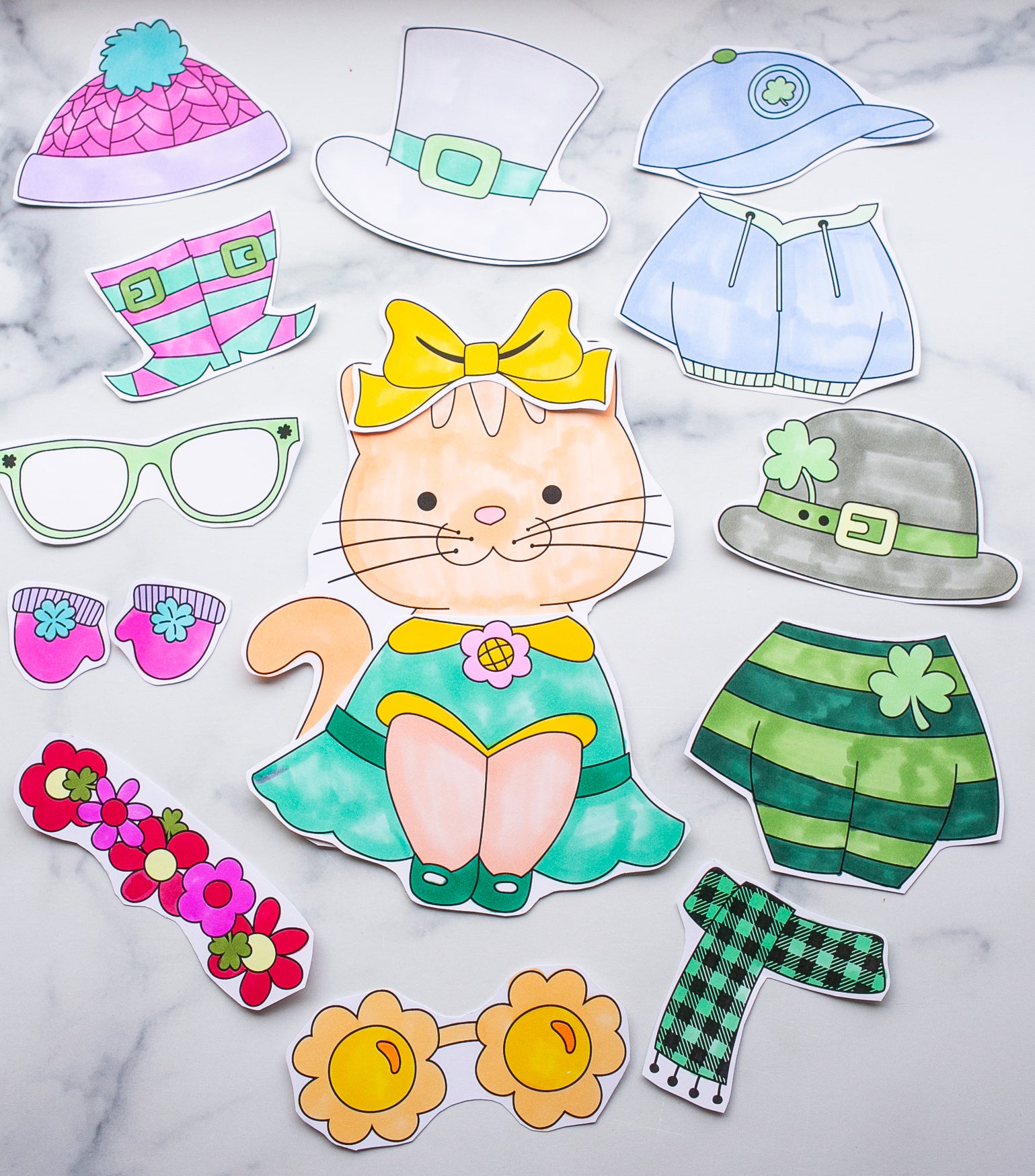 Dress Me Cat No Prep Spring Craft