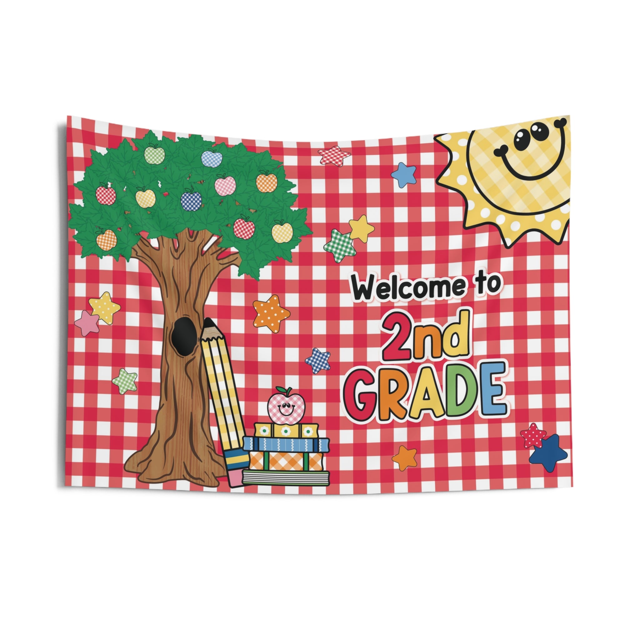 Welcome to 2nd Grade Classroom Wall Tapestry | 90s Teacher