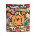 Load image into Gallery viewer, Welcome To Our Cozy Classroom Fall Seasonal Wall Tapestry | 90s Teacher
