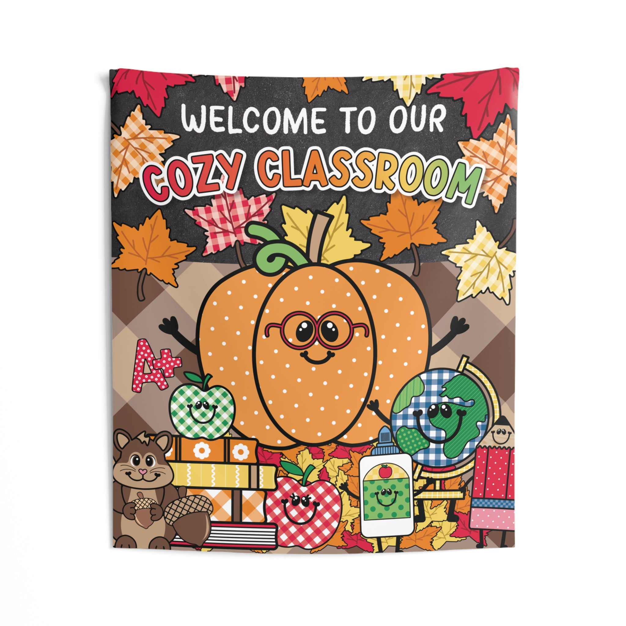Welcome To Our Cozy Classroom Fall Seasonal Wall Tapestry | 90s Teacher