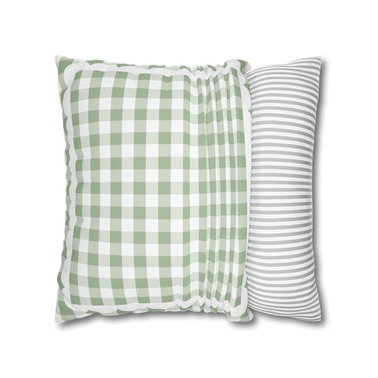 Eucalyptus Gingham Classroom Pillow Cover | Miss Honey's Cottage Classroom