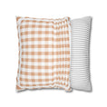 Load image into Gallery viewer, Warm Apricot Gingham Classroom Pillow Cover | Miss Honey's Cottage Classroom
