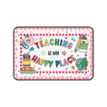 Load image into Gallery viewer, Teaching Is My Happy Place Pink Gingham Desk Mat | 90s Teacher
