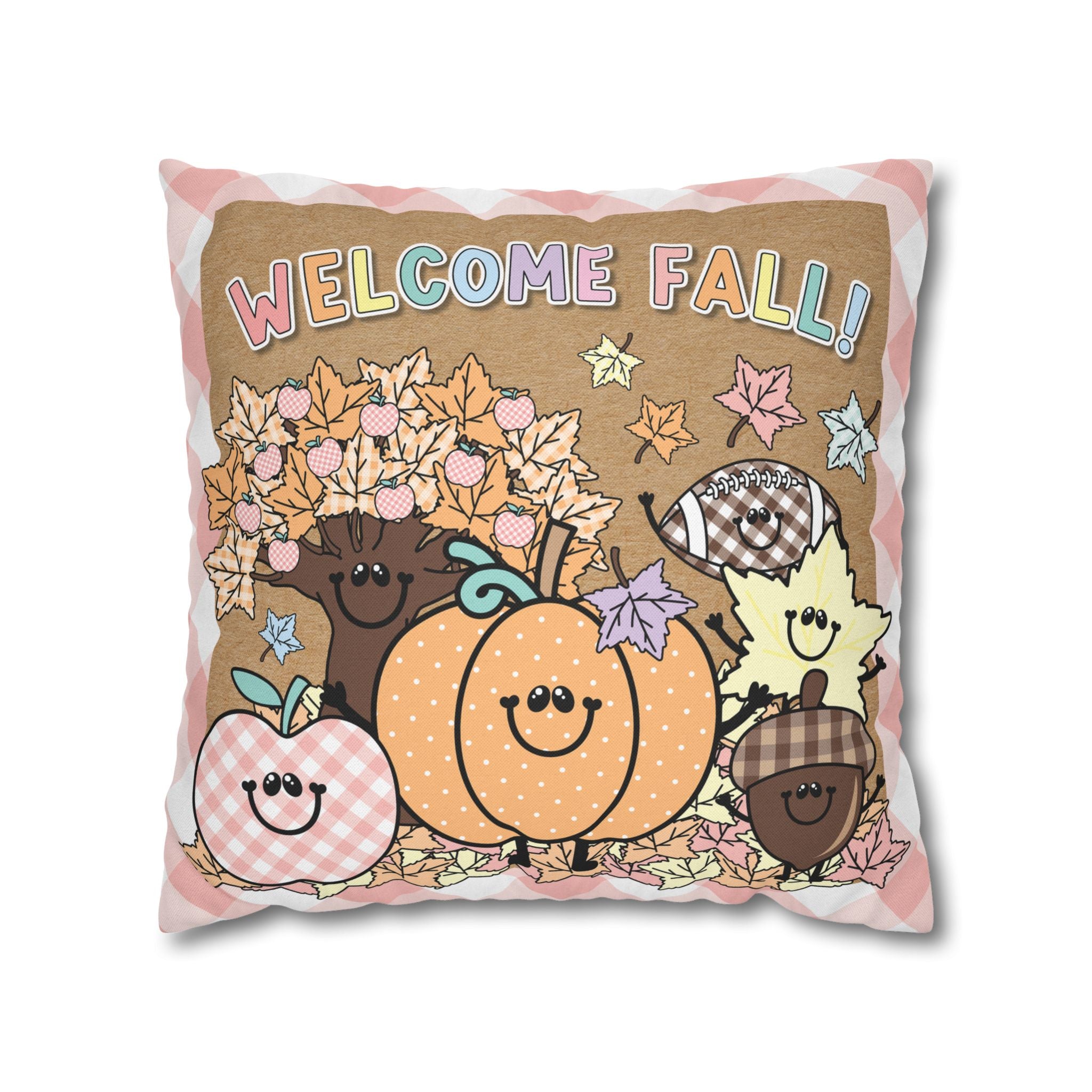 Welcome Fall Pastel Harvest Classroom Pillow Cover | A Year In Pastel