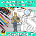 Asian American Pacific Island Heritage: Wordsearch Set