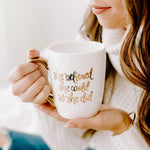 She Believed She Could Coffee Mug │ Fall Coffee Mug │ Schoolgirl Style