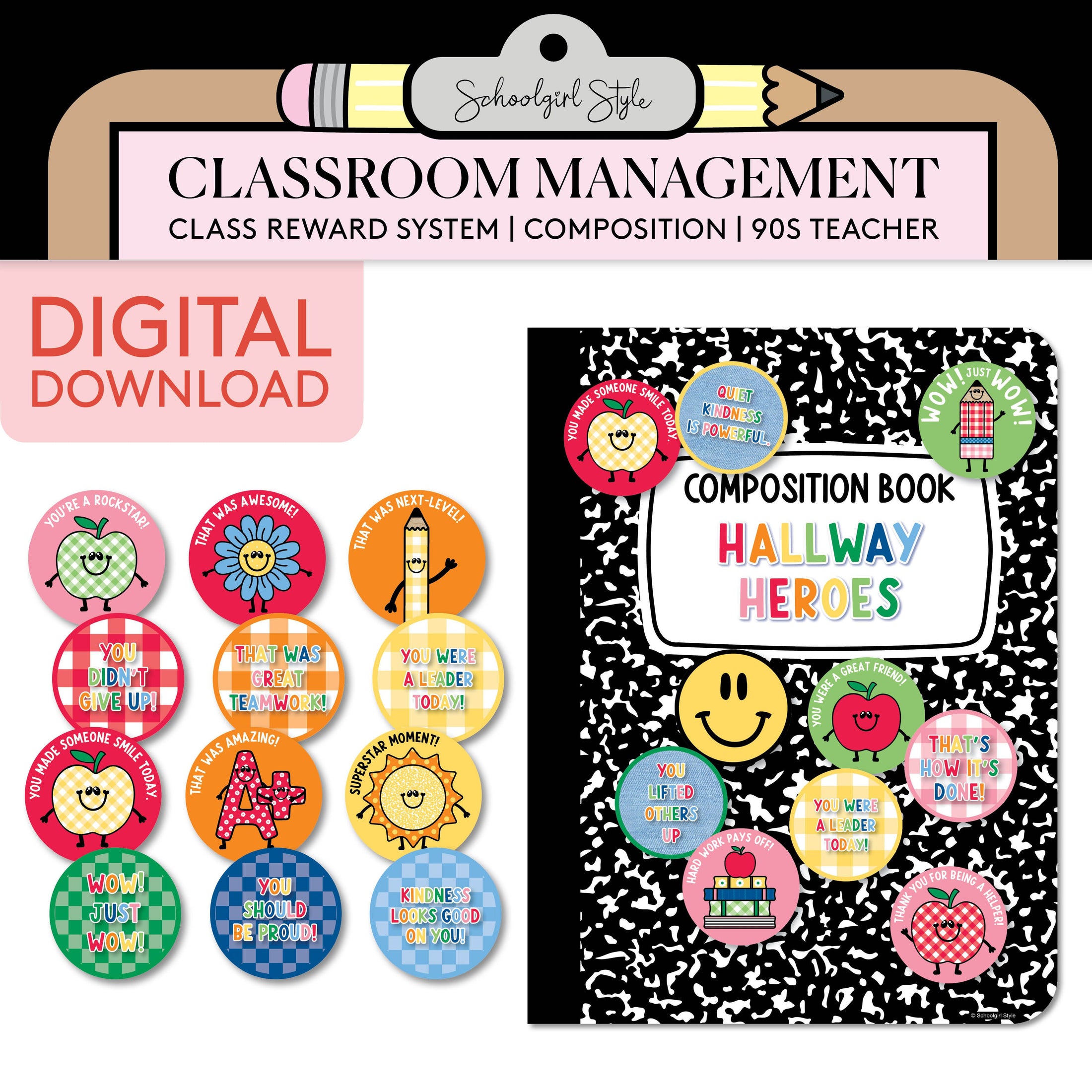 Printable Class Reward System | 90s Teacher