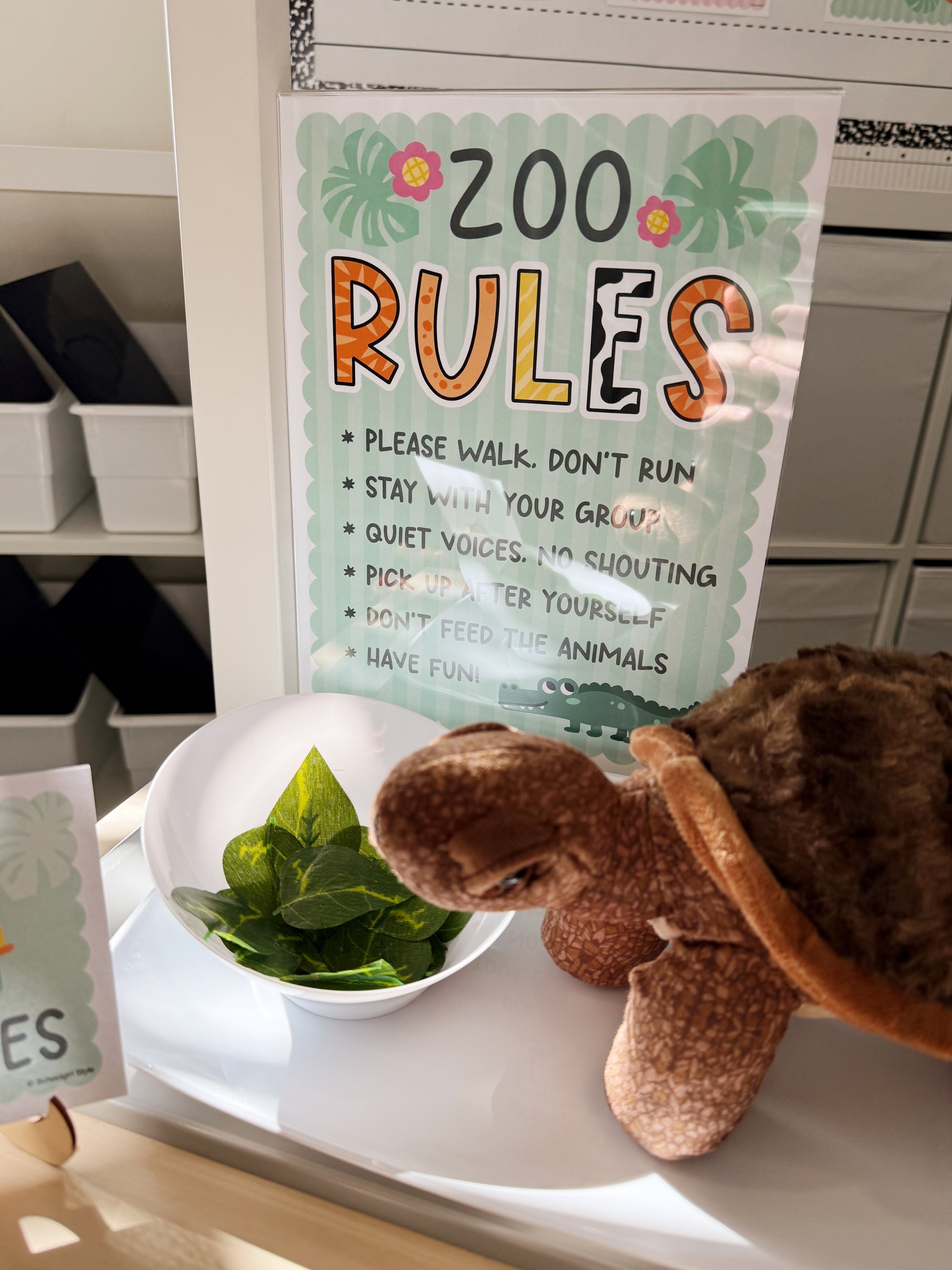 Printable March Dramatic Play At The Zoo