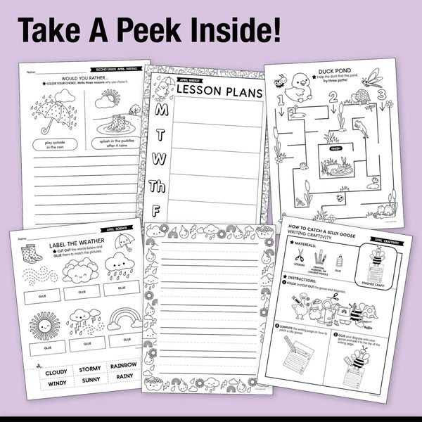 Ultimate Second Grade April Thematic Unit Bundle