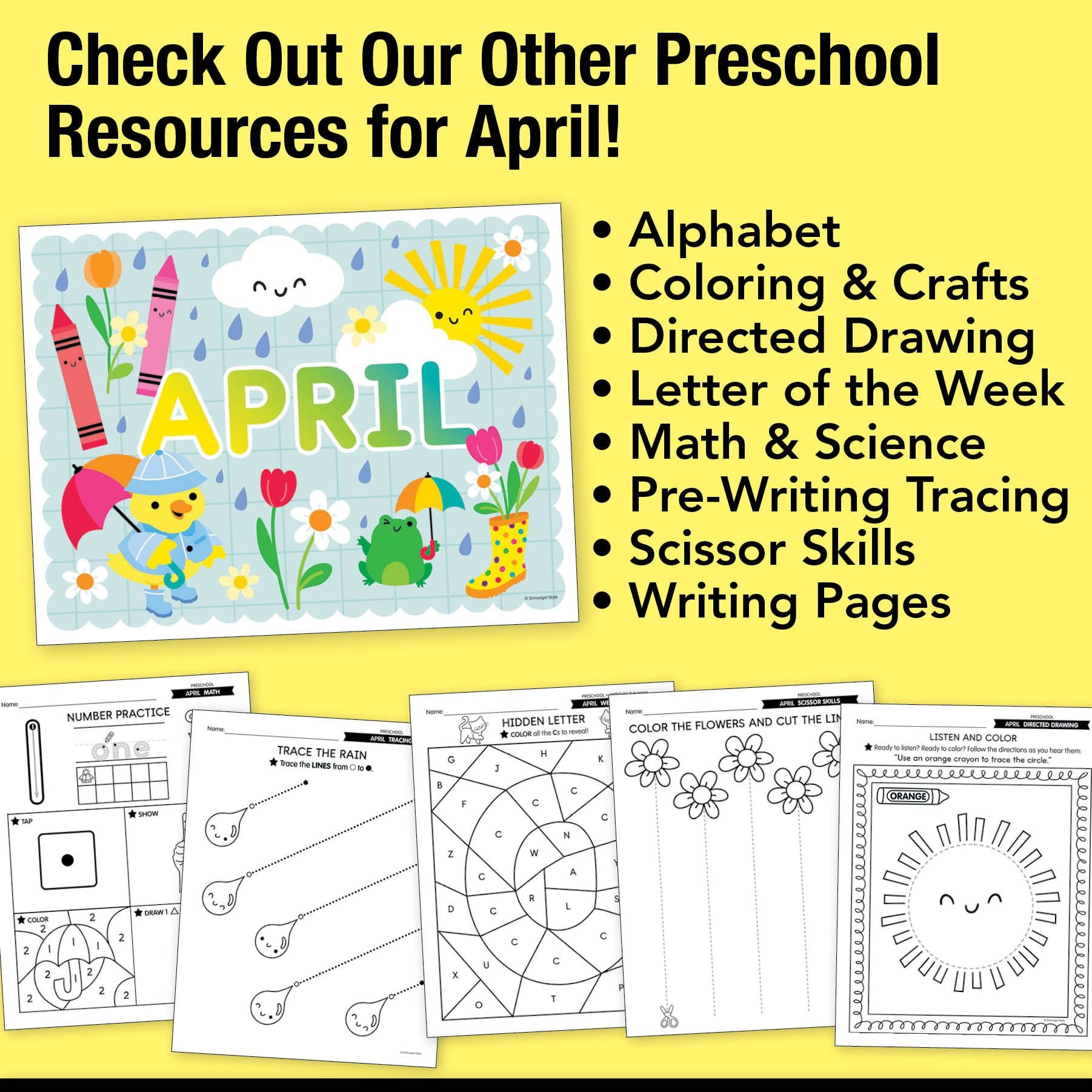 Printable April Build the Earth Craftivity and Read Aloud Mini Lesson