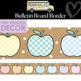 Load image into Gallery viewer, Apple Orchard Bulletin Board Border | A Year In Pastel
