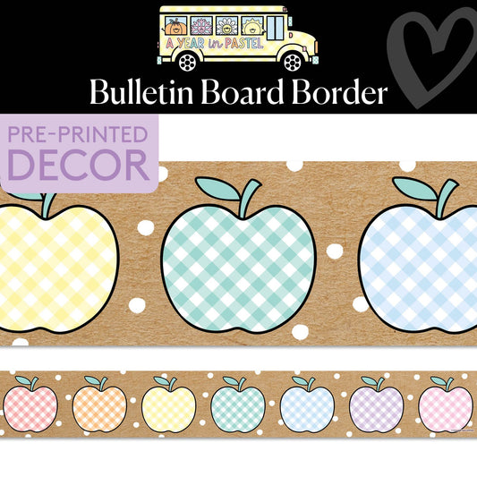 Apple Orchard Bulletin Board Border | A Year In Pastel