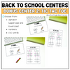 Back to School Phonics and Math Centers | Kindergarten and First Grade