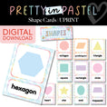 Load image into Gallery viewer, Printable Pastel Shape Cards | Pretty in Pastel
