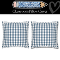 Load image into Gallery viewer, Navy Blue Gingham Classroom Pillow Cover | Stars Hollow Schoolhouse
