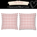 Load image into Gallery viewer, Heirloom Rose Gingham Classroom Classroom Pillow Cover | Miss Honey's Cottage Classroom
