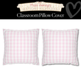 Load image into Gallery viewer, Petal Pink Gingham Classroom Pillow Cover | Miss Honey's Cottage Classroom
