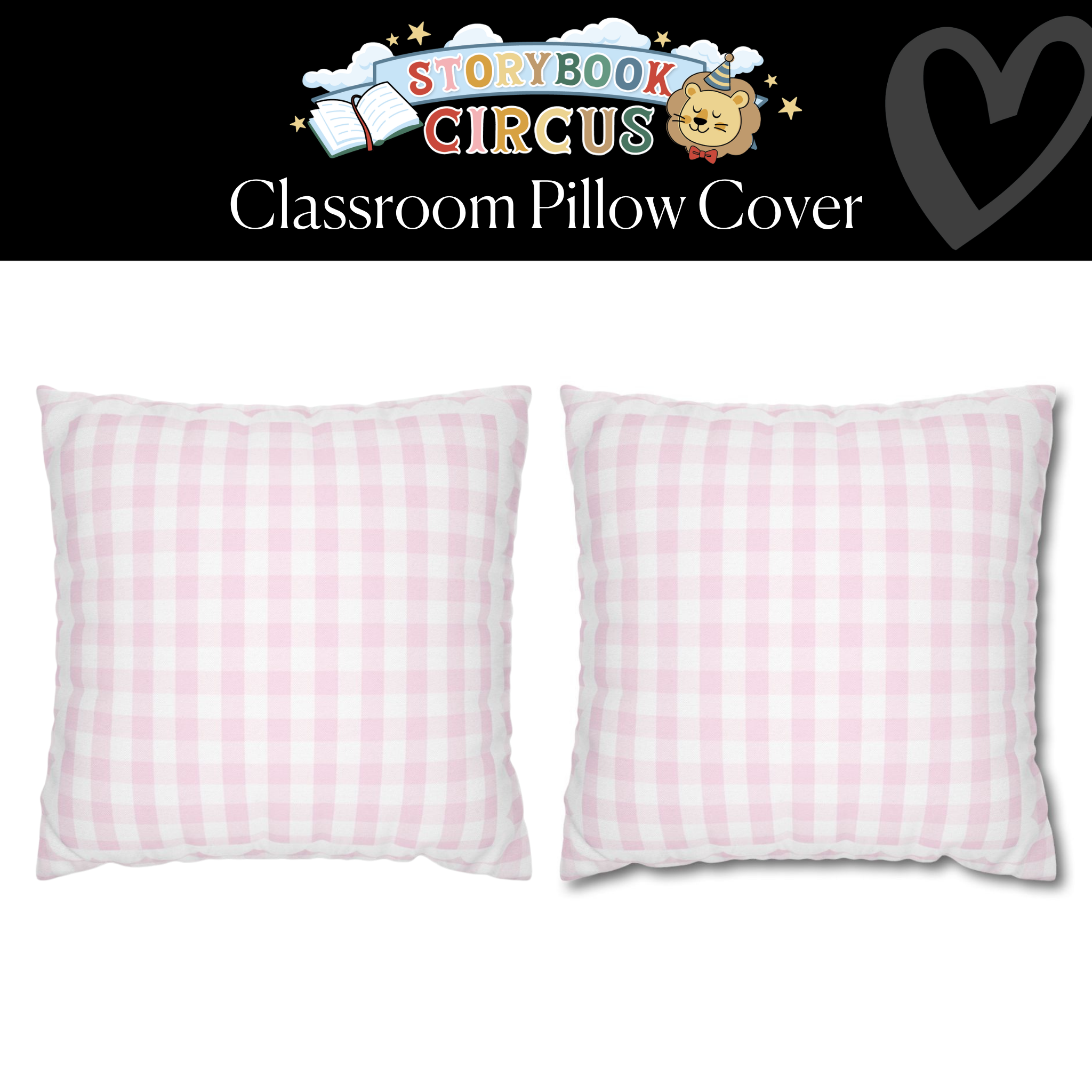 Pink Lemonade Slushie Classroom Pillow Cover | Storybook Circus