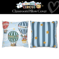 Load image into Gallery viewer, Circus Hot Air Balloon Classroom Pillow Cover | Storybook Circus
