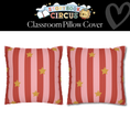 Load image into Gallery viewer, Strawberry Taffy Stripe Classroom Pillow Cover | Storybook Circus
