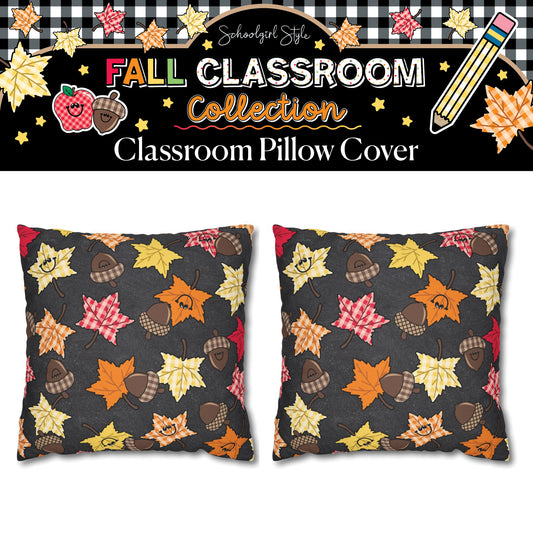 Happy Little Harvest Classroom Pillow Cover | 90s Teacher