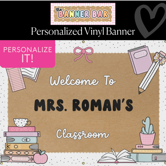 Just One More Chapter Personalized Banner | Banner Bar