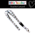 Load image into Gallery viewer, Notebook Bow Classroom Lanyard | Teacher Accessories
