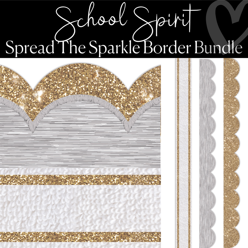 Spread The Sparkle Border Bundle | Bulletin Board Borders | Schoolgirl Style