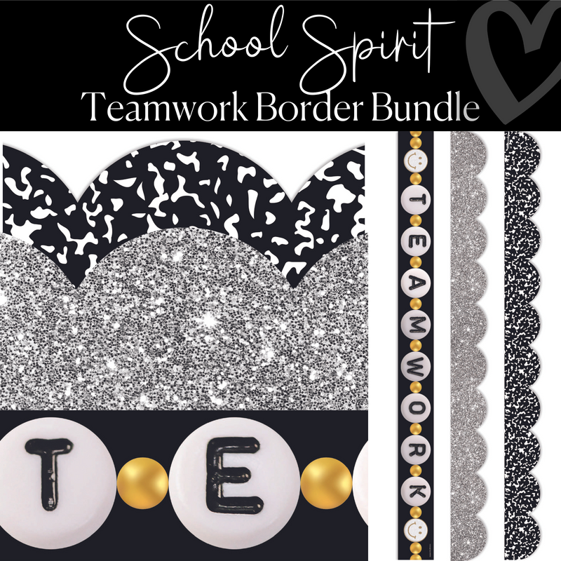 Teamwork Border Bundle | Bulletin Board Borders | Schoolgirl Style