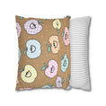 Load image into Gallery viewer, Kraft Paper Apple Checkerboard Classroom Pillow Cover | A Year in Pastel
