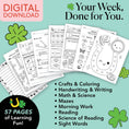 Load image into Gallery viewer, Printable First Grade March Week 4 Resources
