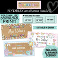Load image into Gallery viewer, Personalized Editable Canva Kraft Style Banner Bundle 5
