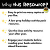 Kwanzaa: Student Activity Pack LOW PREP