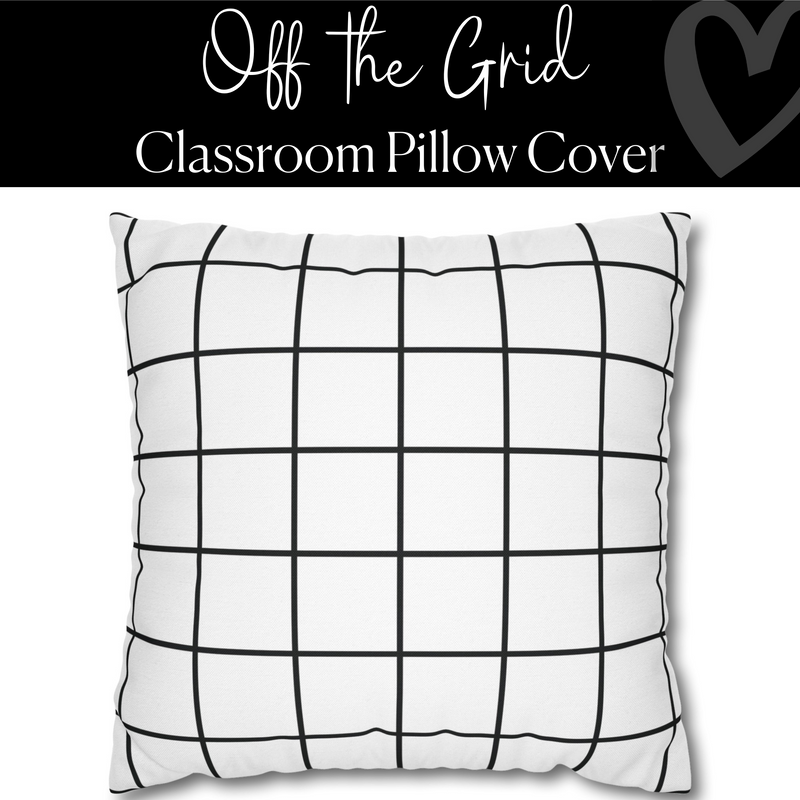 Off the Grid Pillow Cover | Classroom Pillow | Schoolgirl Style