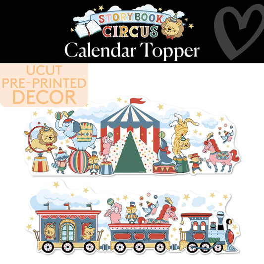 Vintage Circus Calendar Topper | Storybook Circus